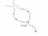 Orage | Collier | Argent | Oxyde de Zirconium | BB157_