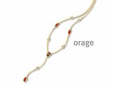Orage | Collier | Plaqué Or | Oxyde de Zirconium | BB161_