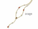 Orage | Collier | Plaqué Or | Oxyde de Zirconium | BB161_