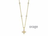 Orage | Collier | Plaqué Or | Oxyde de Zirconium | BB170_
