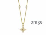 Orage | Collier | Plaqué Or | Oxyde de Zirconium | BB170_