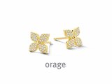 Orage | Boucles d'Oreilles | Plaqué Or | Oxyde de Zirconium | BB172_