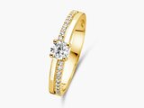 Loumya Gold "Or" | Bague | Or Jaune | Diamant de Synthèse | 0.110ct 0.300ct | 91PL43/$_