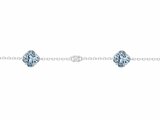 Griffe Rouge | Bracelet | Argent | Oxyde de Zirconium | Bleu Topaze | 80300008_