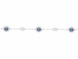 Griffe Rouge | Bracelet | Argent | Oxyde de Zirconium | Bleu | 80300018_