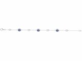 Griffe Rouge | Bracelet | Argent | Oxyde de Zirconium | Bleu | 80300018_