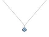 Griffe Rouge | Collier | Argent | Oxyde de Zirconium | Bleu Topaze | 80700016_