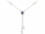 Griffe Rouge | Collier | Argent | Oxyde de Zirconium | Bleu | 80700041_