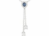 Griffe Rouge | Collier | Argent | Oxyde de Zirconium | Bleu | 80700041_