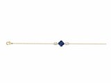 Griffe Rouge | Bracelet | Plaqué Or | Oxyde de Zirconium | Bleu | 86300011_