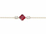 Griffe Rouge | Bracelet | Plaqué Or | Oxyde de Zirconium | Rouge | 86300012_
