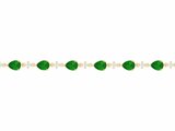 Griffe Rouge | Bracelet | Plaqué Or | Oxyde de Zirconium | Vert | 8630014_