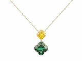 Griffe Rouge | Collier | Plaqué Or | Oxyde de Zirconium | Vert | Jaune | 86700020_