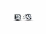 Pandora | Boucles d'Oreilles | Halo | Carré Scintillant | 293551C02_