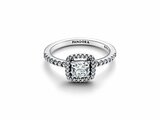 Pandora | Bague | Halo | Carré Scintillant | 193555C02_