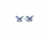 Pandora | Boucles d'Oreilles | Papillons | Cristal Bleu | 294230C01_