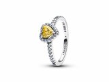 Pandora | Bague | Coeur Jaune Surélevé | 198421C06_