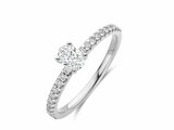 Loumya Gold "Or" | Bague | Or Blanc | Diamants de Synthèse | 0.30ct | 0.17ct | AR9015U_
