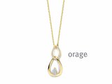 Orage | Collier | Plaqué Or | Oxyde de Zirconium | BB007_