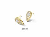 Orage | Boucles d'Oreilles | Plaqué Or | Oxyde de Zirconium | BB009_