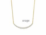 Orage | Collier | Plaqué Or | Oxyde de Zirconium | BB012_