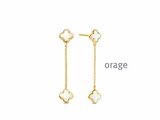 Orage | Boucles d'Oreilles | Plaqué Or | Nacre | BB151_