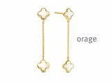 Orage | Boucles d'Oreilles | Plaqué Or | Nacre | BB151_