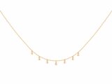 La Garçonne Diamant | Collier | Plaqué Or | Diamant 0.015ct | 26700011_