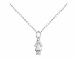 La Garçonne Diamant | Collier | Argent | Diamant 0.015ct | Petite Fille | 20700070_