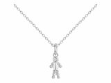 La Garçonne Diamant | Collier | Argent | Diamant 0.015ct | Petit Garçon | 20700073_