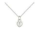 La Garçonne Diamant | Collier | Argent | Diamant 0.015ct | Coeur | 20700071_