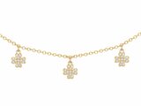 Loumya Silver | Collier | Plaqué Or | Oxyde de Zirconium | Trèfles | 76700355_