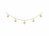 Loumya Silver | Collier | Plaqué Or | Oxyde de Zirconium | Trèfles | 76700355_