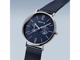 Bering | Homme | Quartz | Argenté Brillant | Milanais Bleu | 40MM | 14240-303_