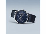 Bering | Homme | Quartz | Argenté Brillant | Milanais Bleu | 40MM | 14240-303_
