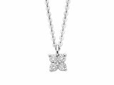 Loumya Gold "Or" | Collier | Or Blanc | Diamants 0.32ct | S901_