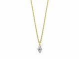 Loumya Gold "Or" | Collier | Or Jaune | Diamants 0.19ct | S907_