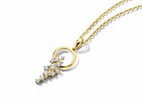 Loumya Gold "Or" | Pendentif | Or Jaune | Diamants 0.24ct | D25-084_