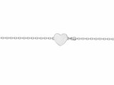 La Garçonne Diamant | Bracelet | Argent | Diamants 0.015cts | Coeur | 20300035_