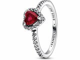 Pandora | Bague | Coeur Rouge Surélévé | 198421C02_