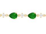Griffe Rouge | Bracelet | Plaqué Or | Oxyde de Zirconium | Vert | 86300014_