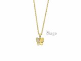 Orage Kids | Collier | Plaqué Or | Oxyde de Zirconium | Papillon | K2996_