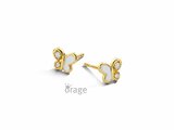 Orage Kids | Boucles d'Oreilles | Plaqué Or | Nacre | papillons | K3109_