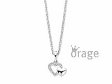 Orage Kids | Collier | Argent | Oxyde de Zirconium | Coeurs | K3114_