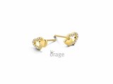 Orage Kids | Boucles d'Oreilles | Plaqué Or | Oxyde de Zirconium | Coeurs | K3116_