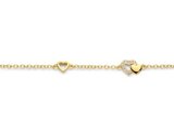 Orage Kids | Bracelet | Plaqué Or | Oxyde de Zirconium | Coeurs | K3118_
