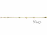 Orage Kids | Bracelet | Plaqué Or | Oxyde de Zirconium | Coeurs | K3118_