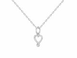 La Garçonne Diamant | Collier | Argent | Diamant 0.015ct | Coeur | 20700078_