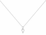 La Garçonne Diamant | Collier | Argent | Diamant 0.015ct | Coeur | 20700078_