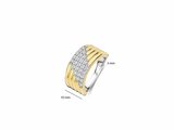 Ti Sento | Bague | Argent | Bicolore | Oxyde de Zirconium | 12410ZY_
